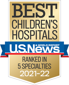 Ranked by U.S. News & World Report Among the Best Children's Hospitals