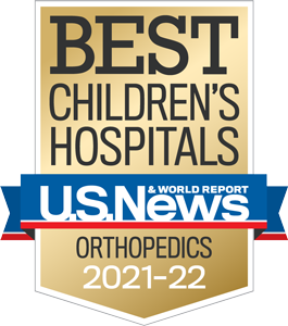 被《美国新闻与世界报道》评为最佳儿童骨科医院